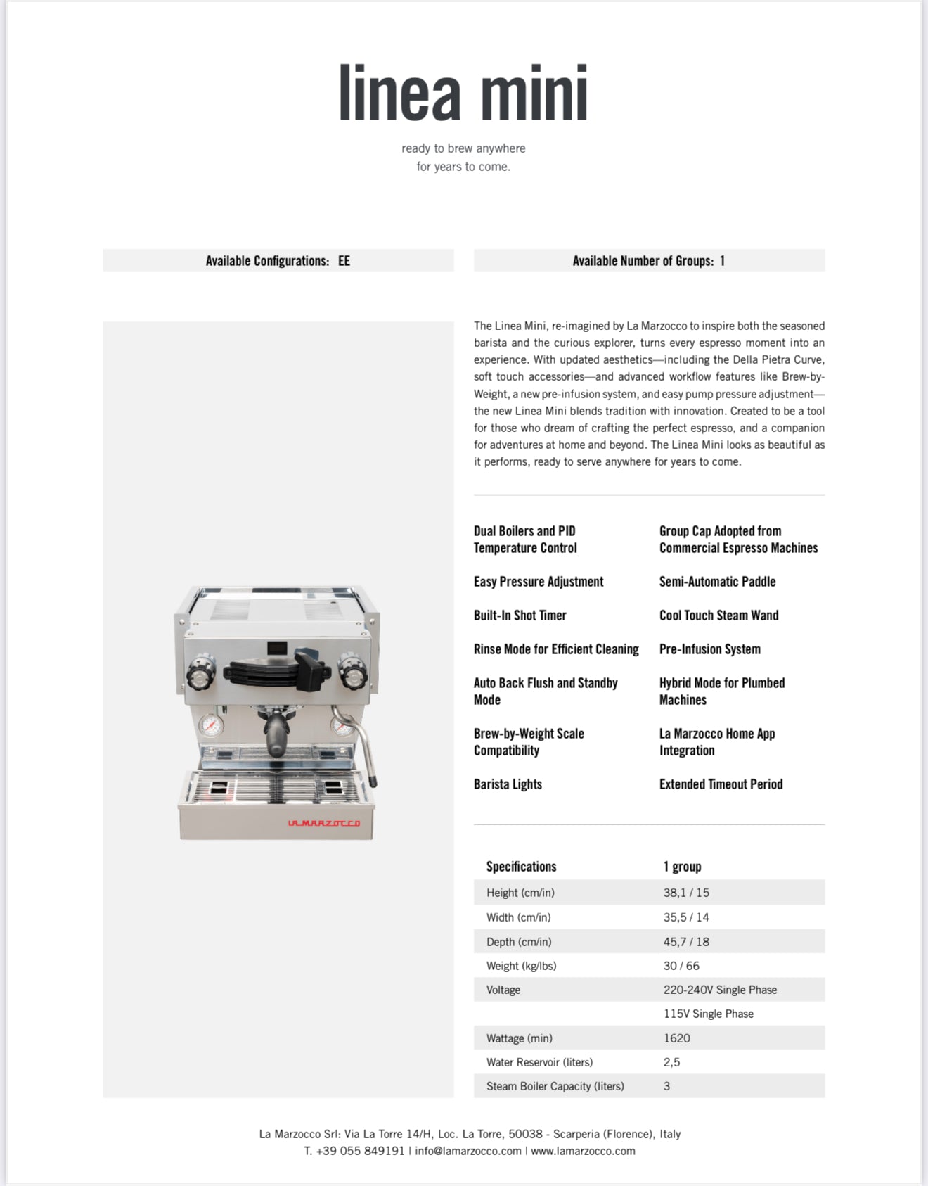 La Marzocco Mini R 110V (rojo)