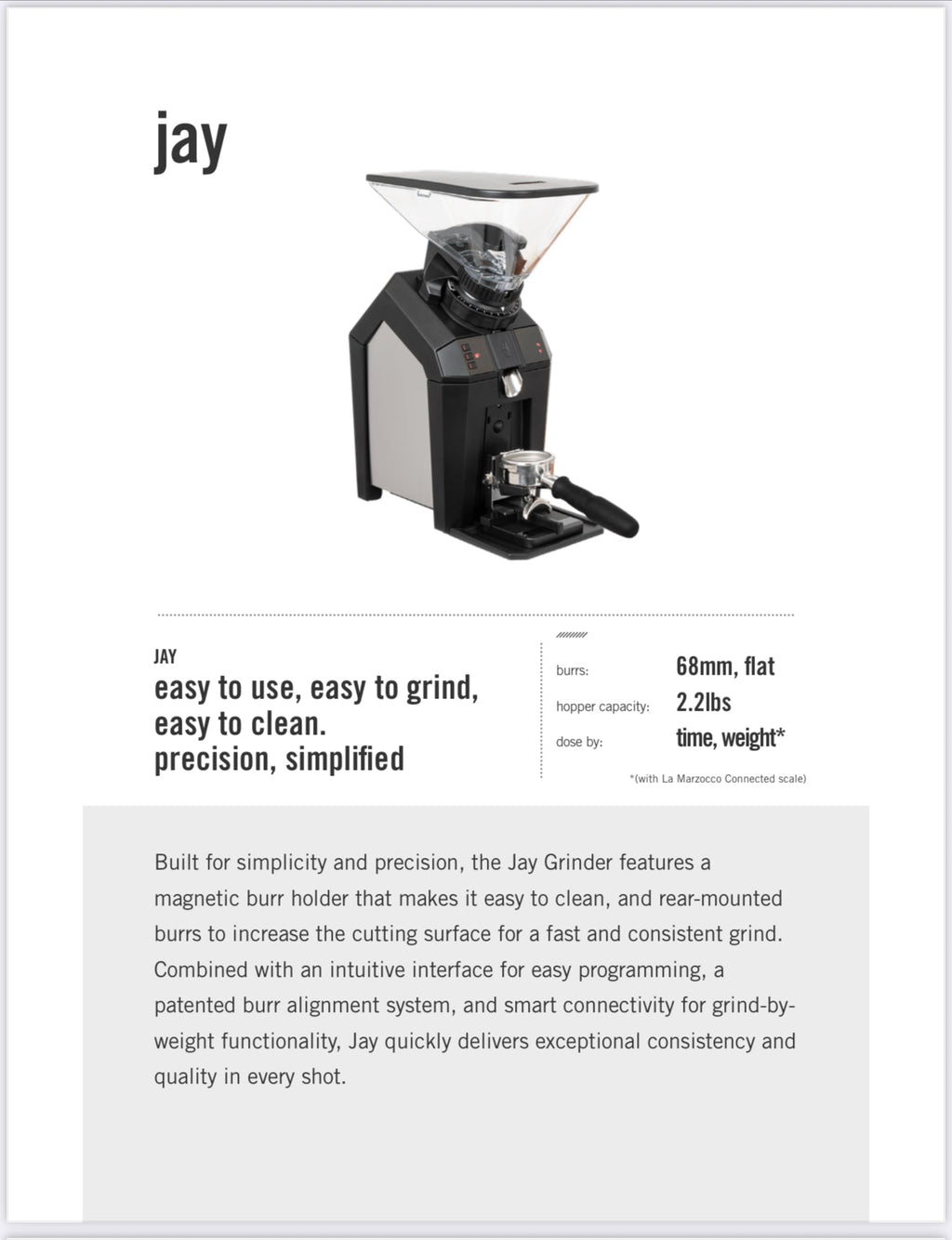 La Marzocco molino JAY 110V